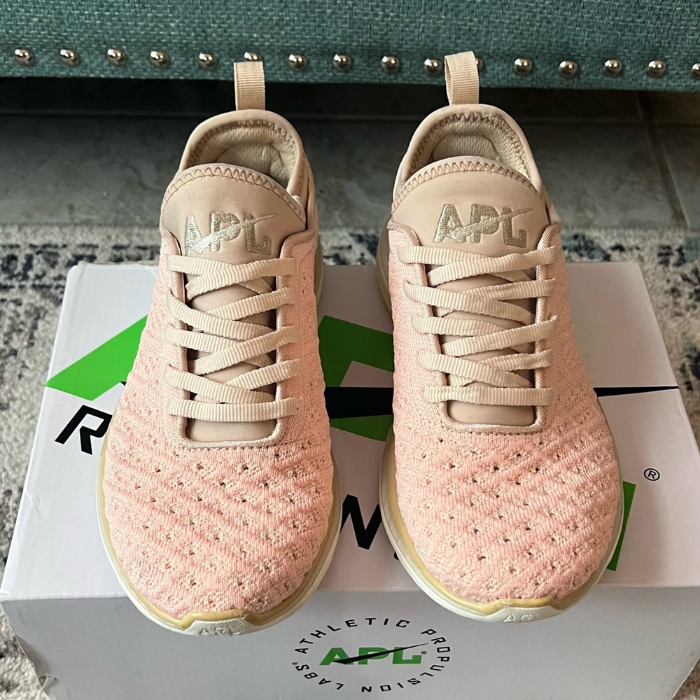 APL Athletic Propulsion Lab Techloom Phantom Pink Sneakers | Kardashian Fave
